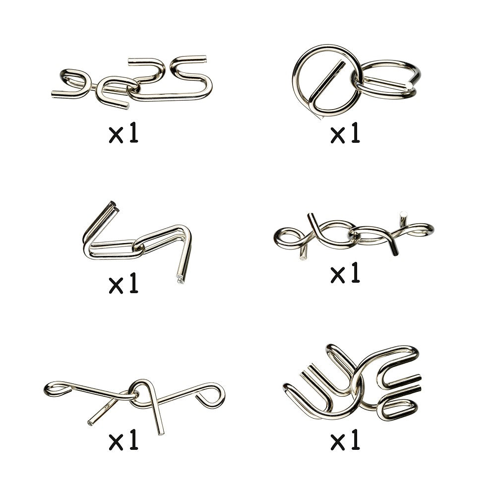 Djeco Crazix Metallpuzzle, Logikspiel für Kinder & Erwachsene, Knobelspaß ab 7 Jahren