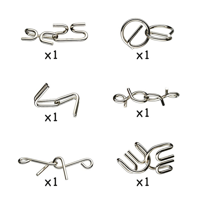 Djeco Crazix Metallpuzzle, Logikspiel für Kinder & Erwachsene, Knobelspaß ab 7 Jahren