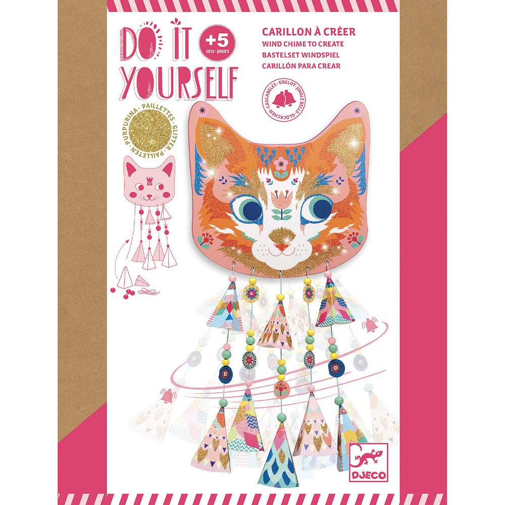 Kitty Glockenspiel Windspiel Djeco Bastelset ab 5 Jahren