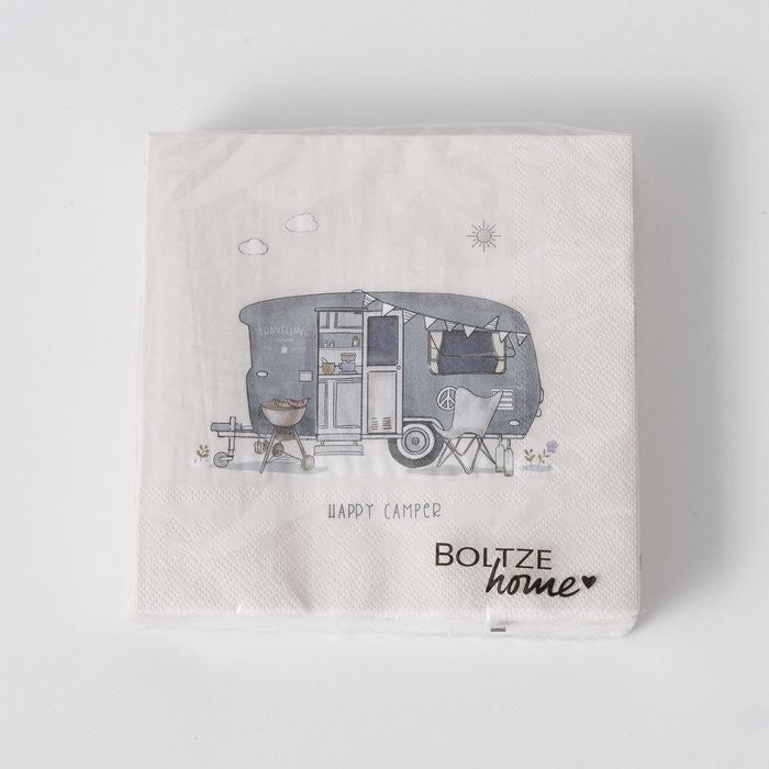 Servietten Vanlife, 20 Stück, Vanlife-Motiv, eine Packung, Wunsch im Kommentar möglich