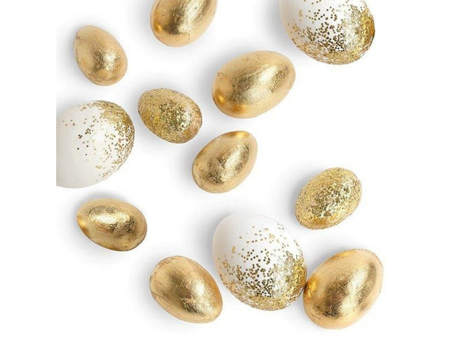 Servietten Atelier Ostern goldene Eier, 33x33cm, Lunch Servietten, edle Osterdeko