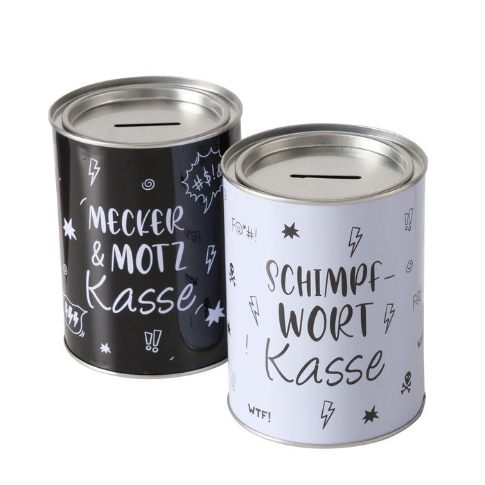 Spardose Meckerkassse, 2fach sortiert, H 13,3 cm, 1 Stück