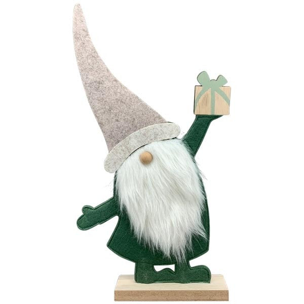 Santa RUNT Weihnachtsmann-Figur aus Polyurethan und MDF, 16x5x45 cm, festliche Dekoration