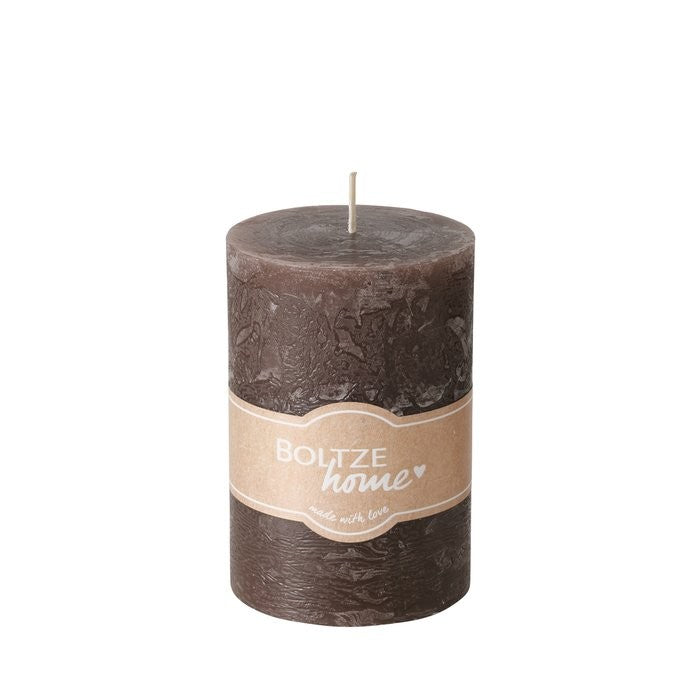 Stumpenkerze Casual, H 10 cm, D 7 cm, Taupe