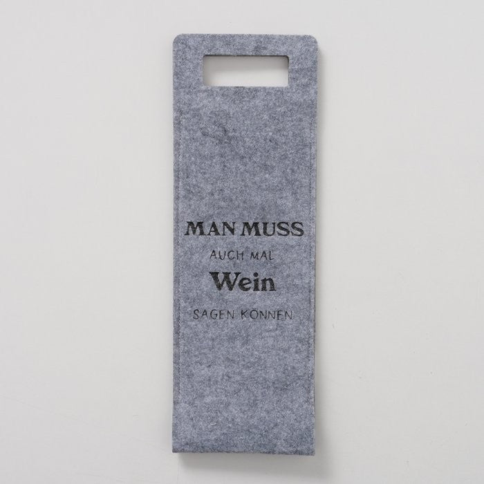 Textil Geschenktüte Wein für Weinflasche modern minimalistisch pro Bestellung 1 Stück Variante nach