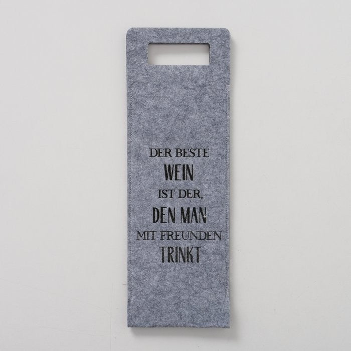 Textil Geschenktüte Wein für Weinflasche modern minimalistisch pro Bestellung 1 Stück Variante nach