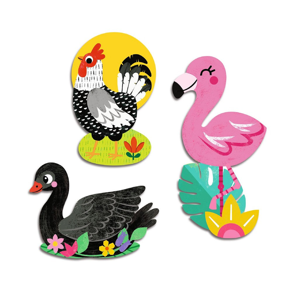 Djeco, Sticker - Vögel DJ0058