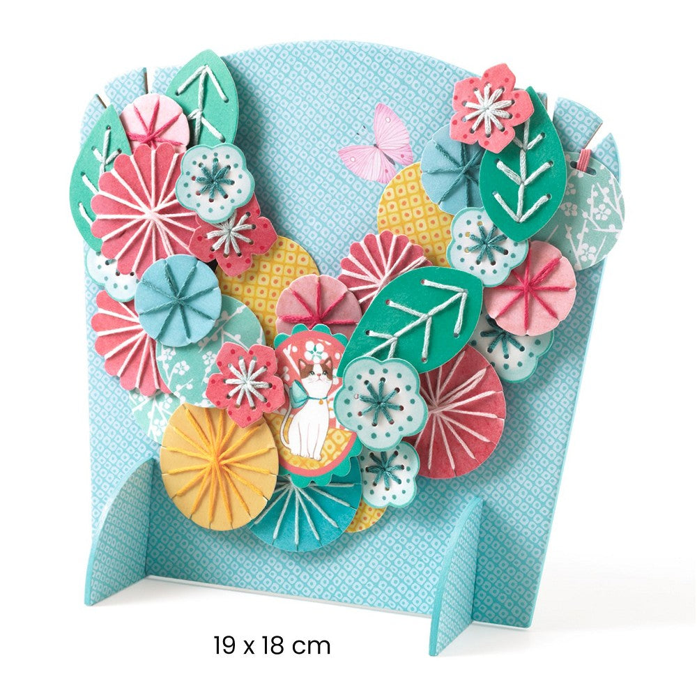 Flora Djeco Kreativset Halskette fertige mehrreihige Kette am Display