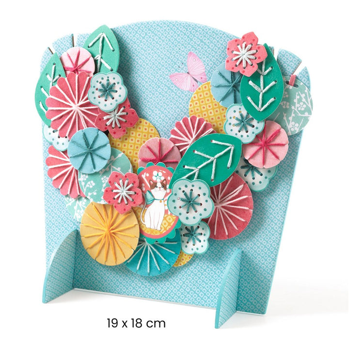 Flora Djeco Kreativset Halskette fertige mehrreihige Kette am Display