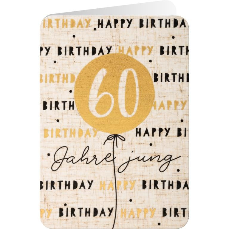 GRUSS & CO, Grußkarte 91429 LEINEN de 05 - Geburtstag
