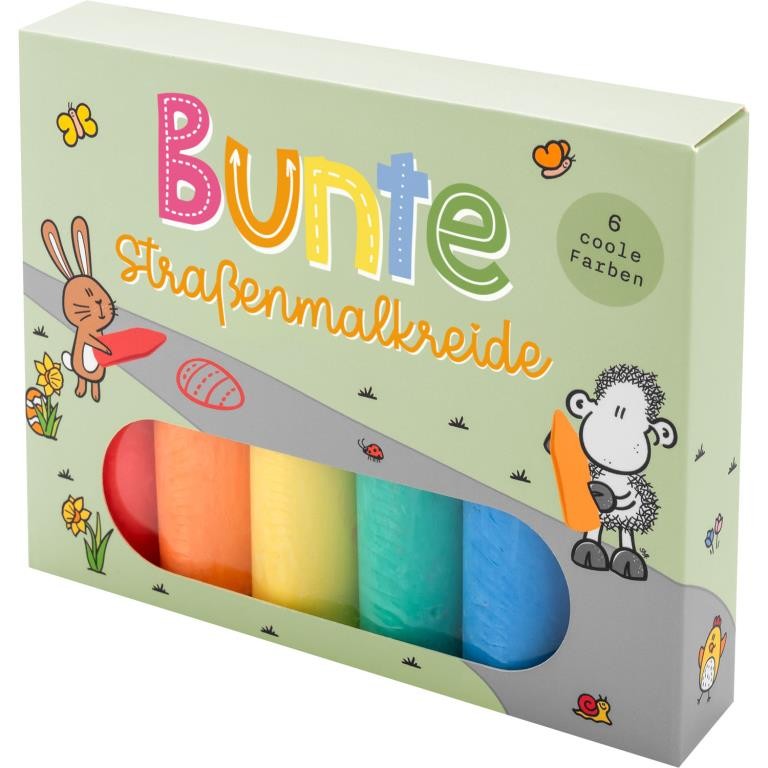 SHEEPWORLD, Straßenmalkreide BUNT