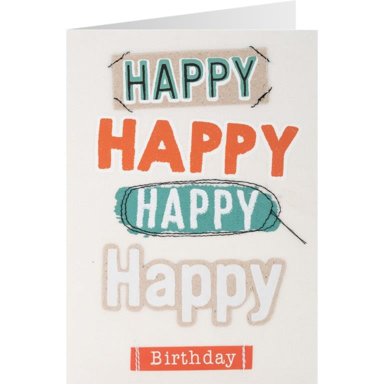 GRUSS&CO, Canvaskarte »04«, Grußkarte Happy Birthday