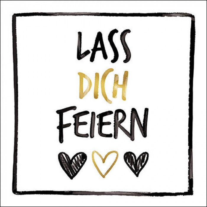 Ambiente, Lass dich feiern - Servietten 33 x 33 cm