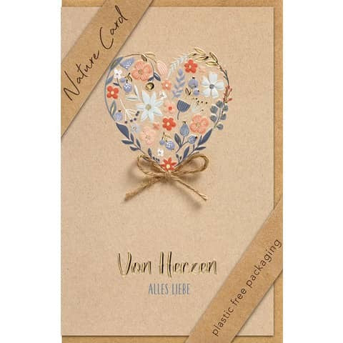 Billet "Von Herzen Alles Liebe" Herz