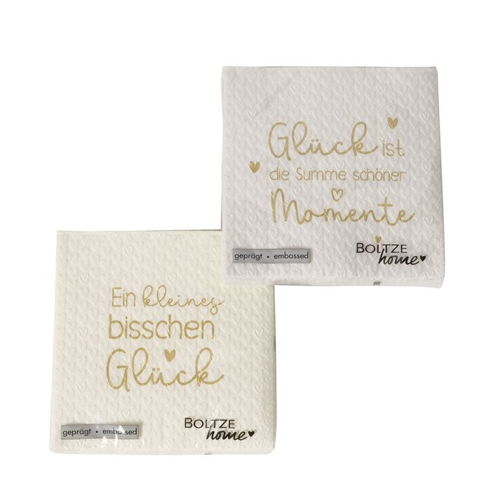 Servietten Glück, 16 tlg., 2 sort.
