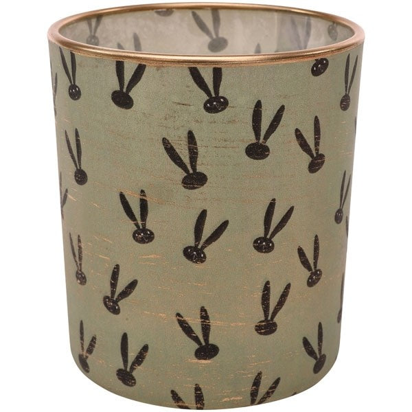 WindLicht PaperArt grün Glas 7x8cm Lichtquelle