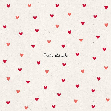 QuadrART Doppelkarte Für dich 115x115mm FSC Mix Grußkarte