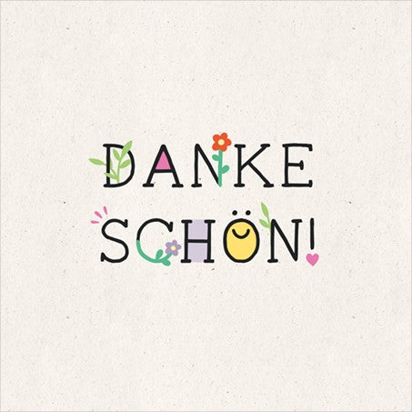 QuadrART Doppelkarte Dankeschön 115x115mm FSC Mix Danksagung