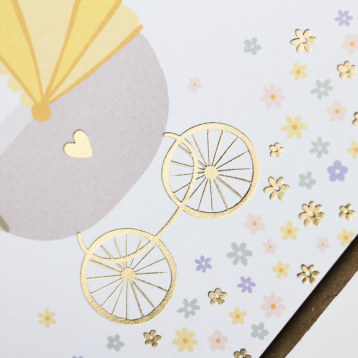 Doppelkarte Zur Geburt alles Liebe 115x115mm Geburt