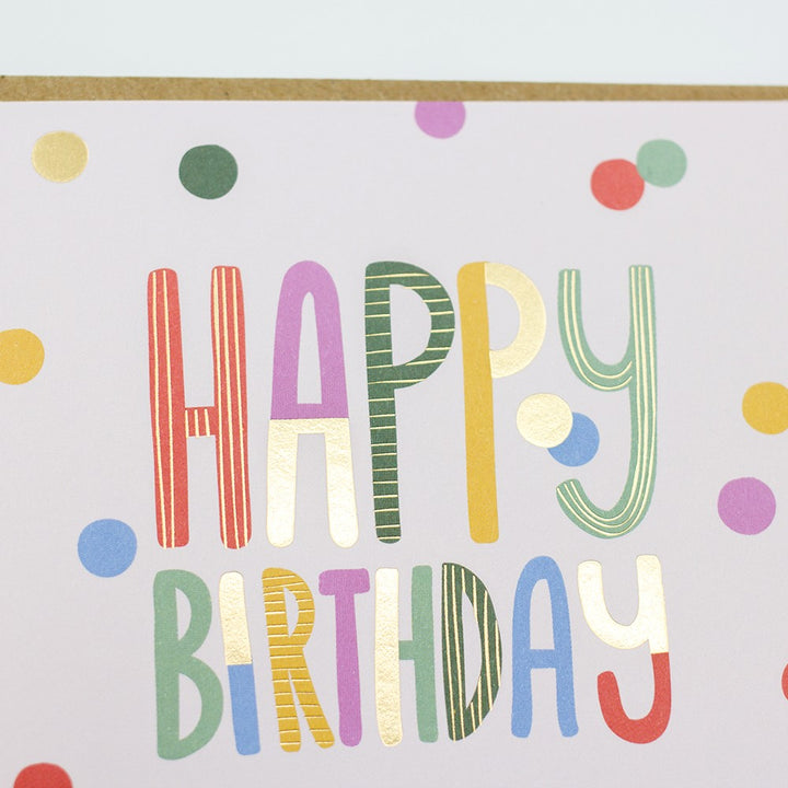 Doppelkarte Happy Birthday 115x115mm Glückwunschkarte