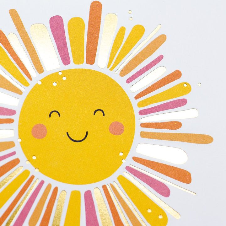 Doppelkarte Sonne Motiv 115x115mm ohne Text