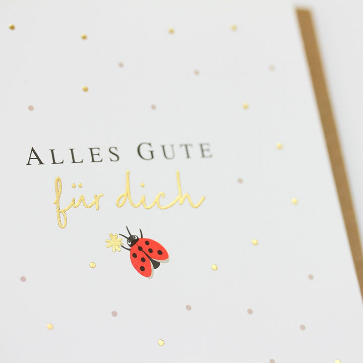 Doppelkarte Alles Gute für dich 115x115mm Grußkarte