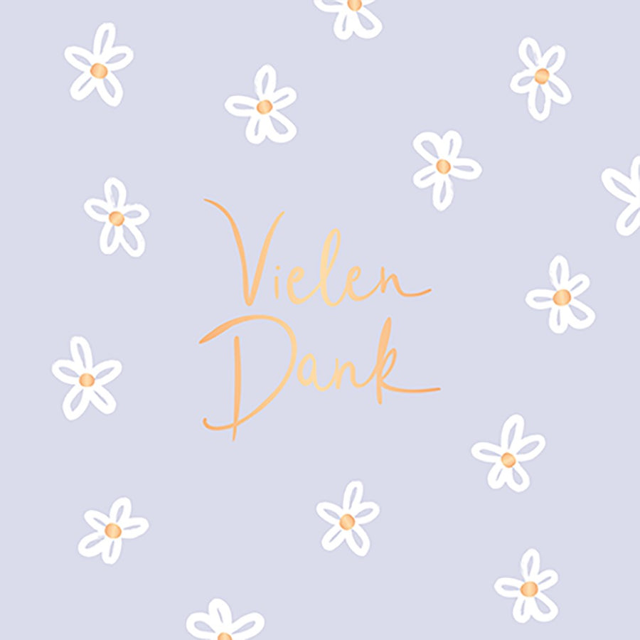 QuadrART Doppelkarte Vielen Dank Danksagung