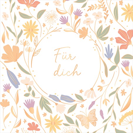 QuadrART Doppelkarte Für dich Grußkarte