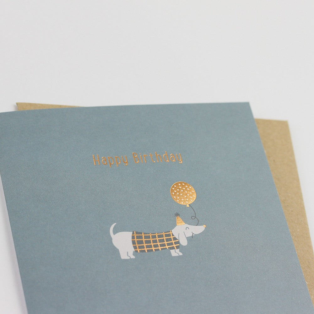 Doppelkarte Happy Birthday quadratisch Karte