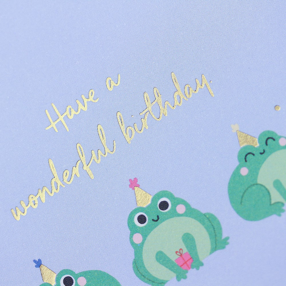 Doppelkarte Have a wonderful birthday quadratisch Karte