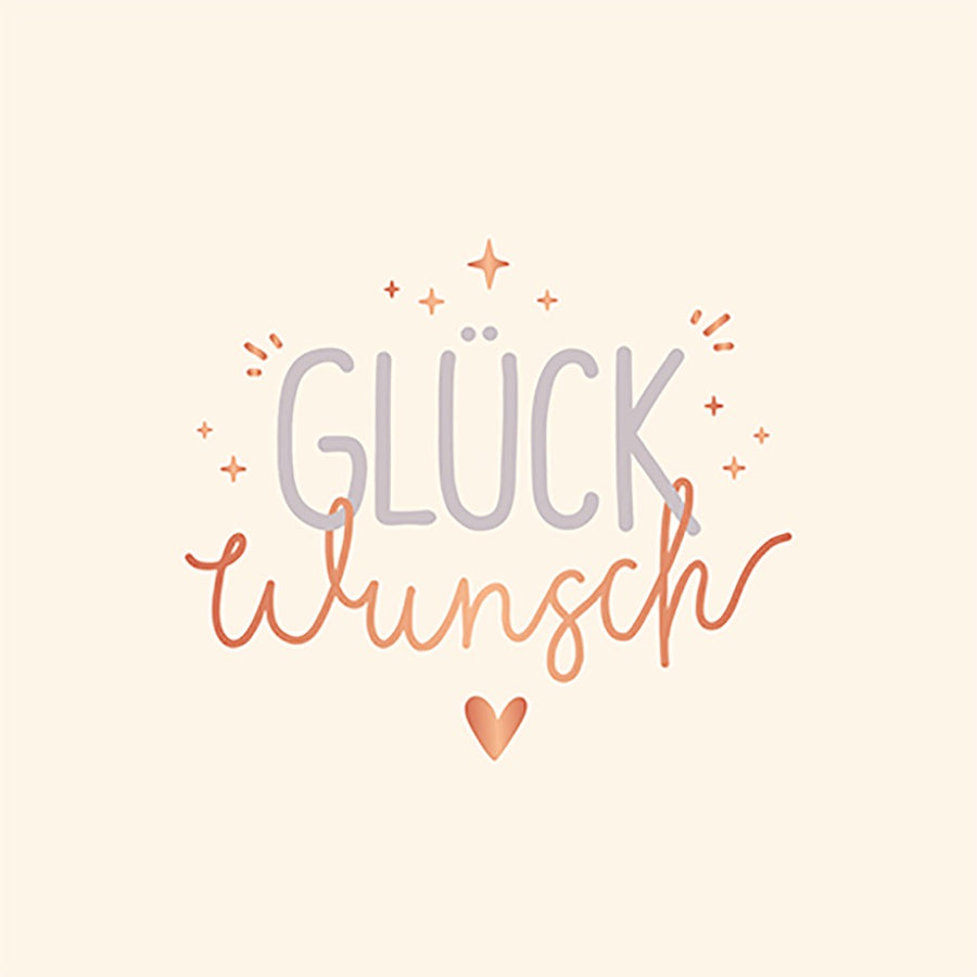 QuadrART Doppelkarte Glückwunsch Glückwunschkarte