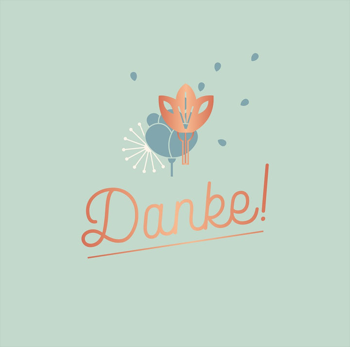 QuadrART Doppelkarte Danke Danksagung