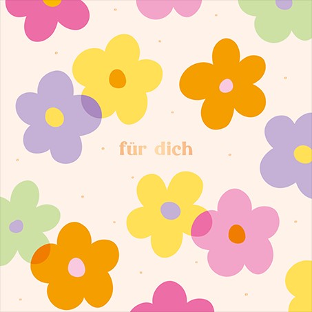 QuadrART Doppelkarte für dich Grußkarte