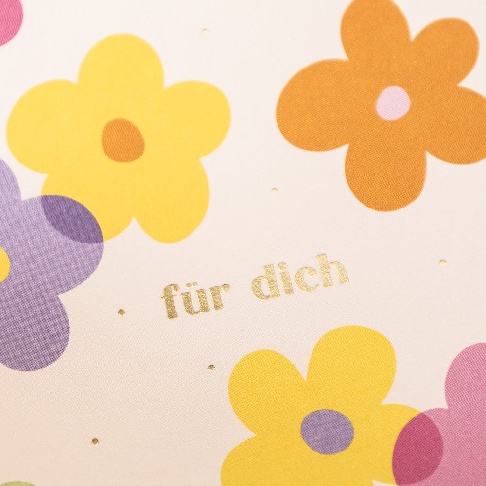 Doppelkarte für dich quadratisch Karte