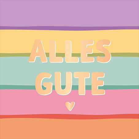 QuadrART Doppelkarte Alles Gute Geburtstagskarte