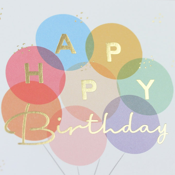 Doppelkarte Happy Birthday quadratisch Karte