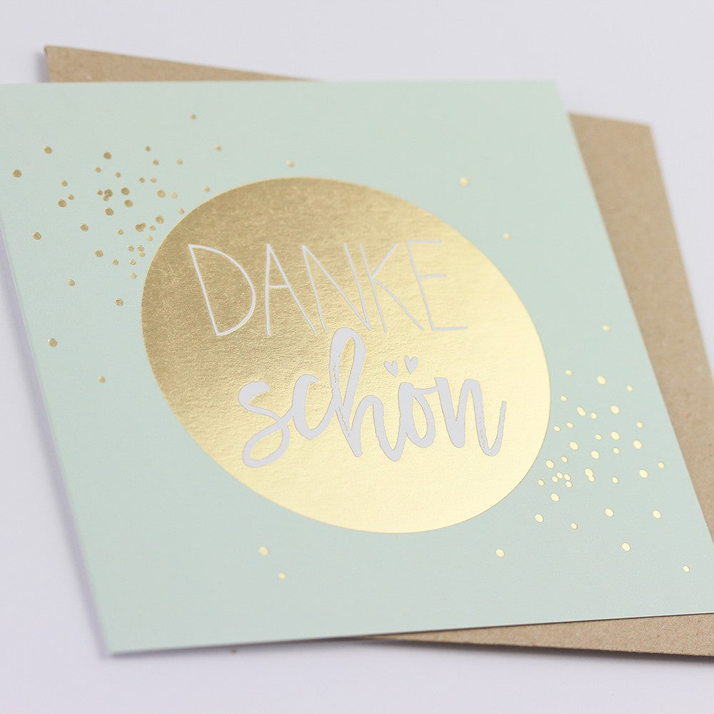 Doppelkarte Dankeschön quadratisch Karte