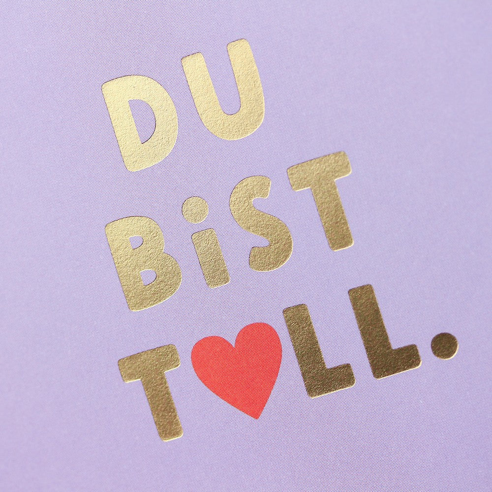 Doppelkarte Du bist toll quadratisch Karte