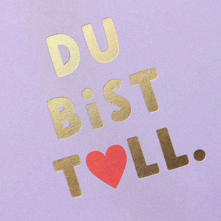 Doppelkarte Du bist toll quadratisch Karte