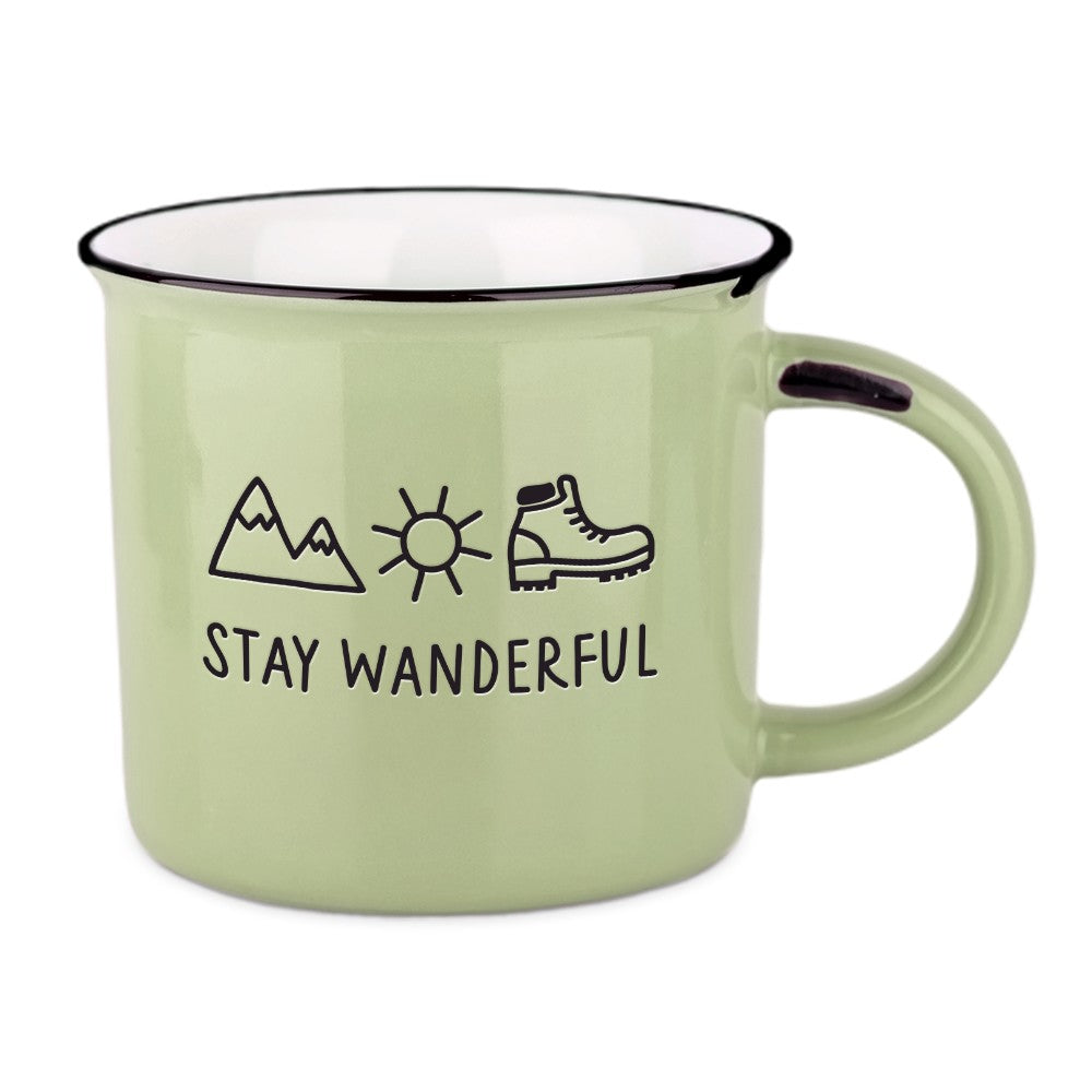 Becher Vintage Bergglück stay wanderful Grafik Werkstatt 0,4l