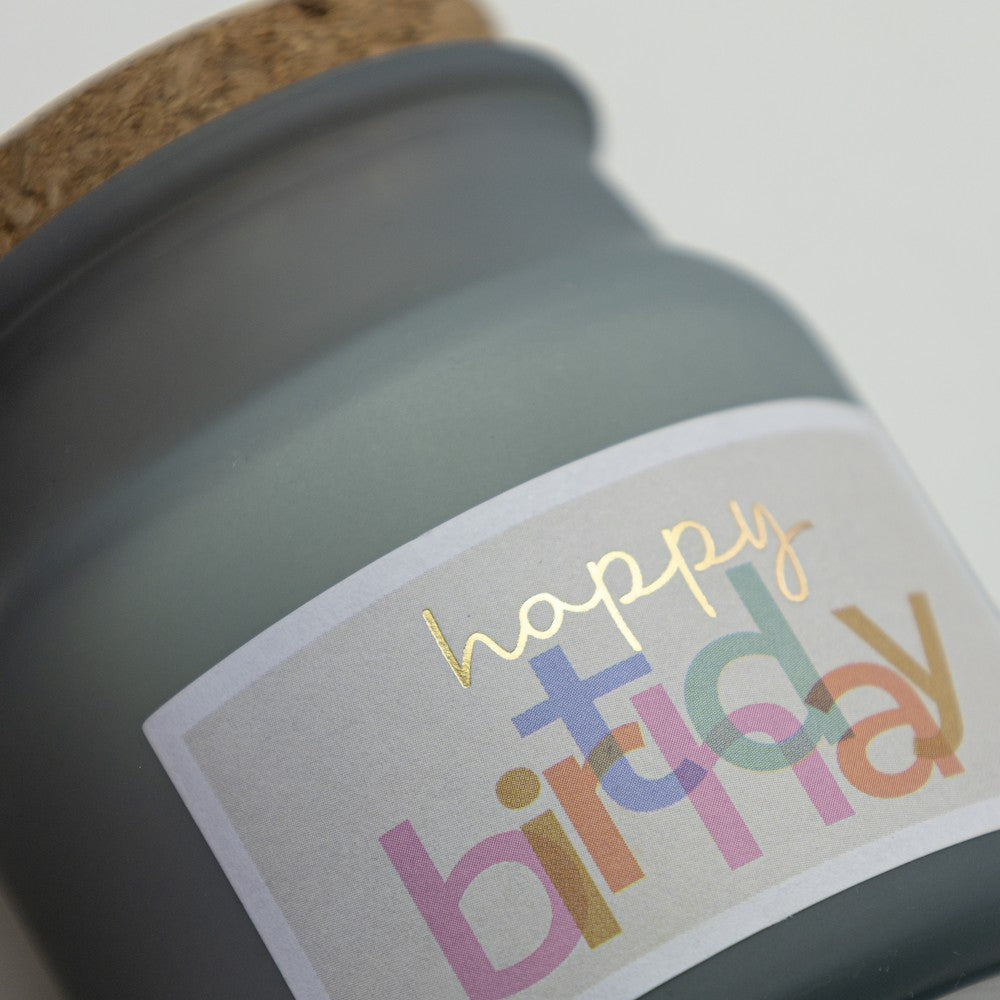 Kerze happy birthday Geschenk Dekoration