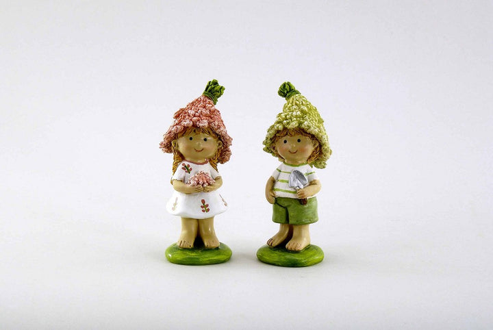 Poly Blütenkind grün rosa weiß 10cm Dekoration