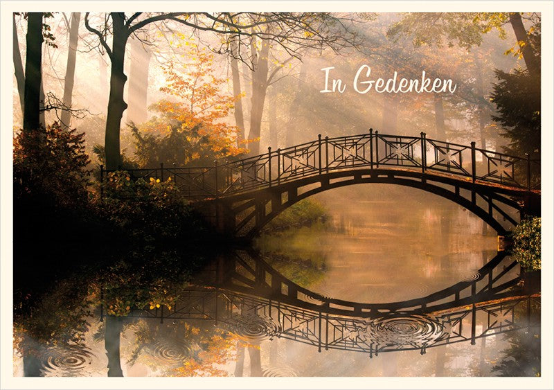 Classic Line Doppelkarte In Gedenken Anteilnahme