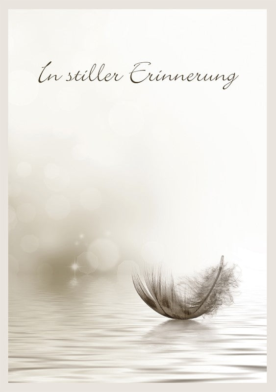 Classic Line Doppelkarte Erinnerung Trauerkarte