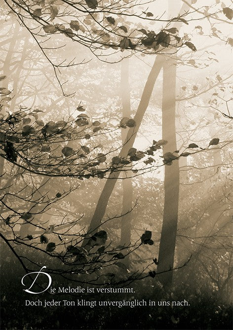 Classic Line Doppelkarte Melodie Trauerkarte