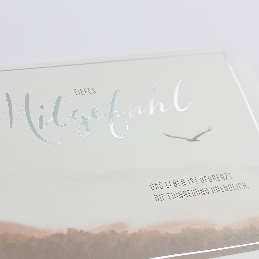 Doppelkarte Mitgefühl Classic Line Querformat