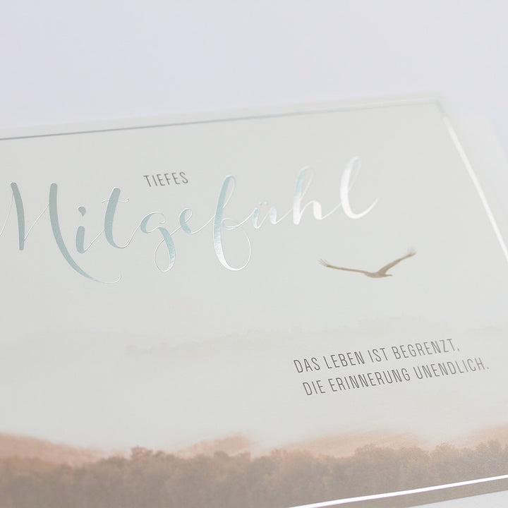 Doppelkarte Mitgefühl Classic Line Querformat