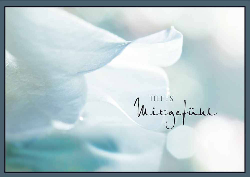 Classic Line Doppelkarte Mitgefühl Trauerkarte