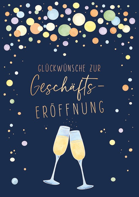 Classic Line Doppelkarte Geschäftseröffnung Luxor