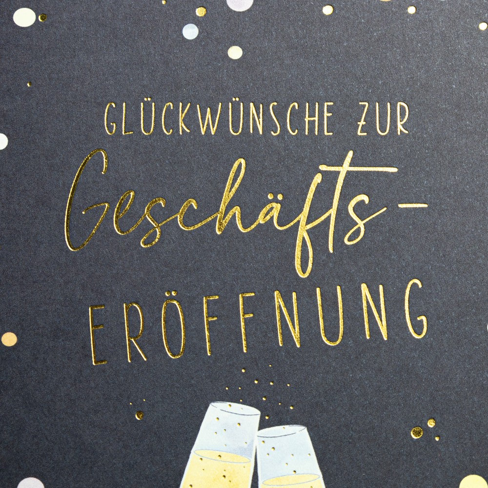 Doppelkarte Geschäft Classic Line Hochformat